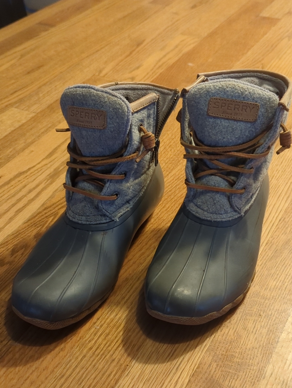 Sperry Gray Waterproof Duck Boots